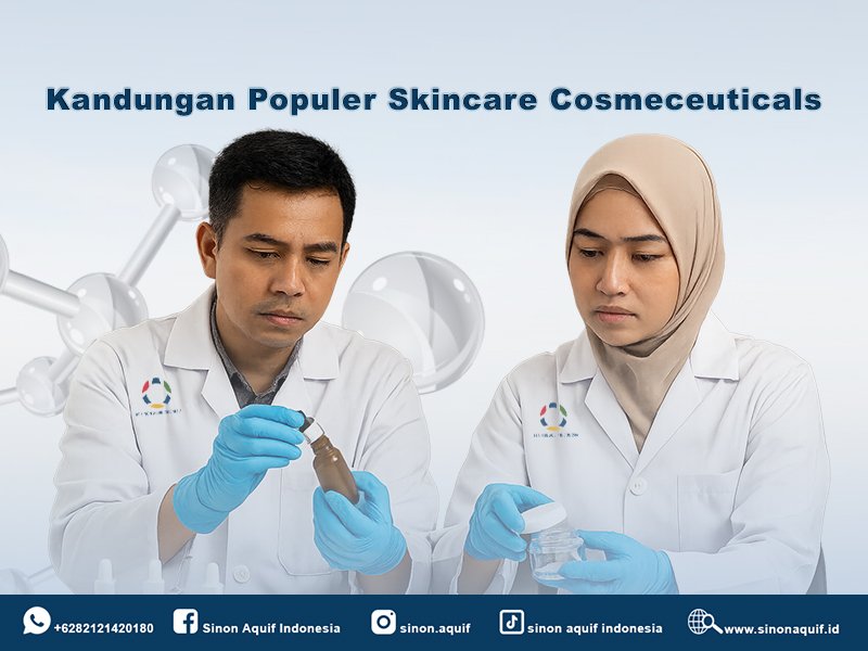Temukan kandungan populer skincare cosmeceuticals yang terbukti efektif melembapkan, mencerahkan, dan menjaga kesehatan kulit. Panduan edukasi profesional untuk perawatan kulit modern.