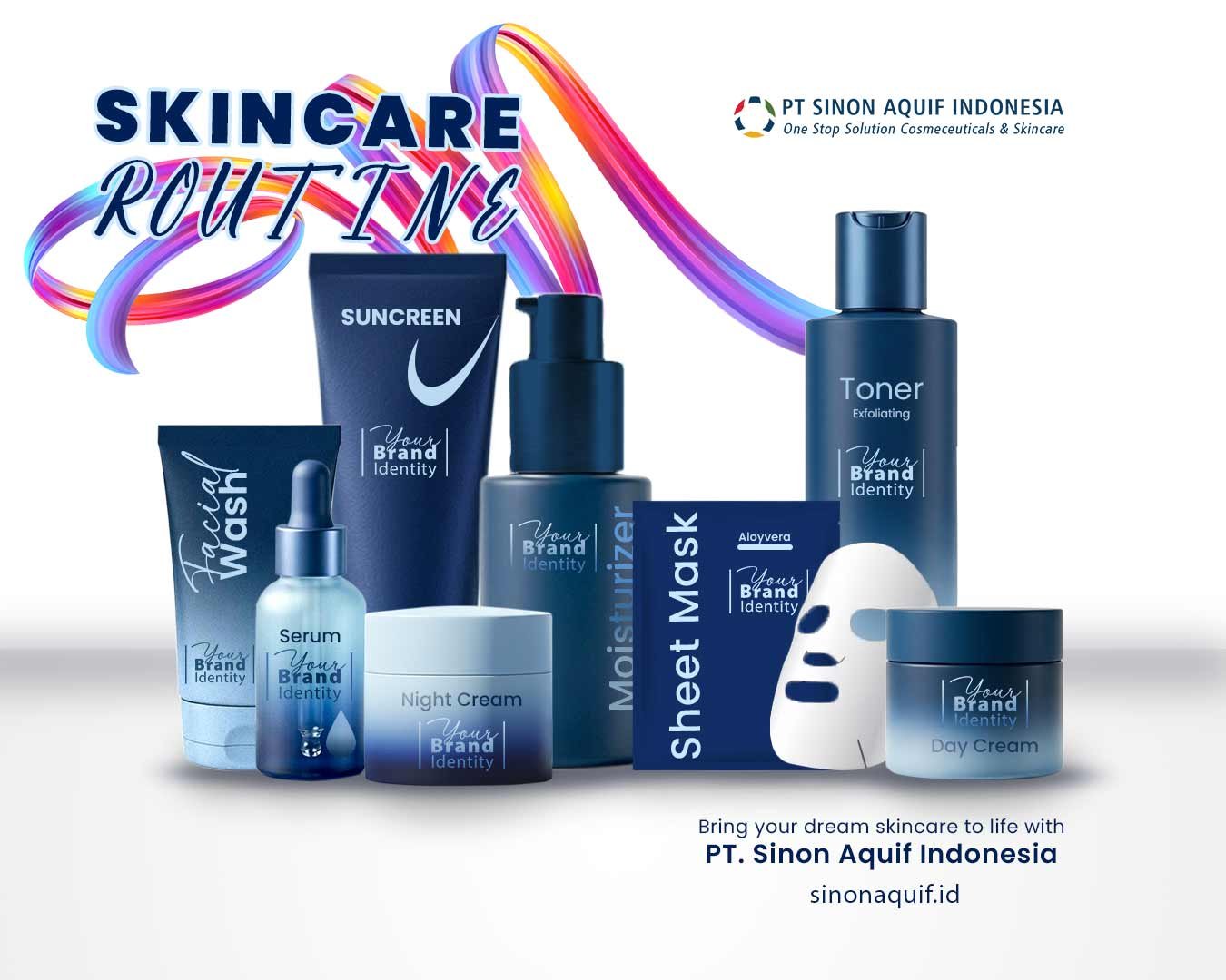 Anti aging series skincare apa saja - urutan rutinitas skincare anti penuaan Sinon Aquif Indonesia